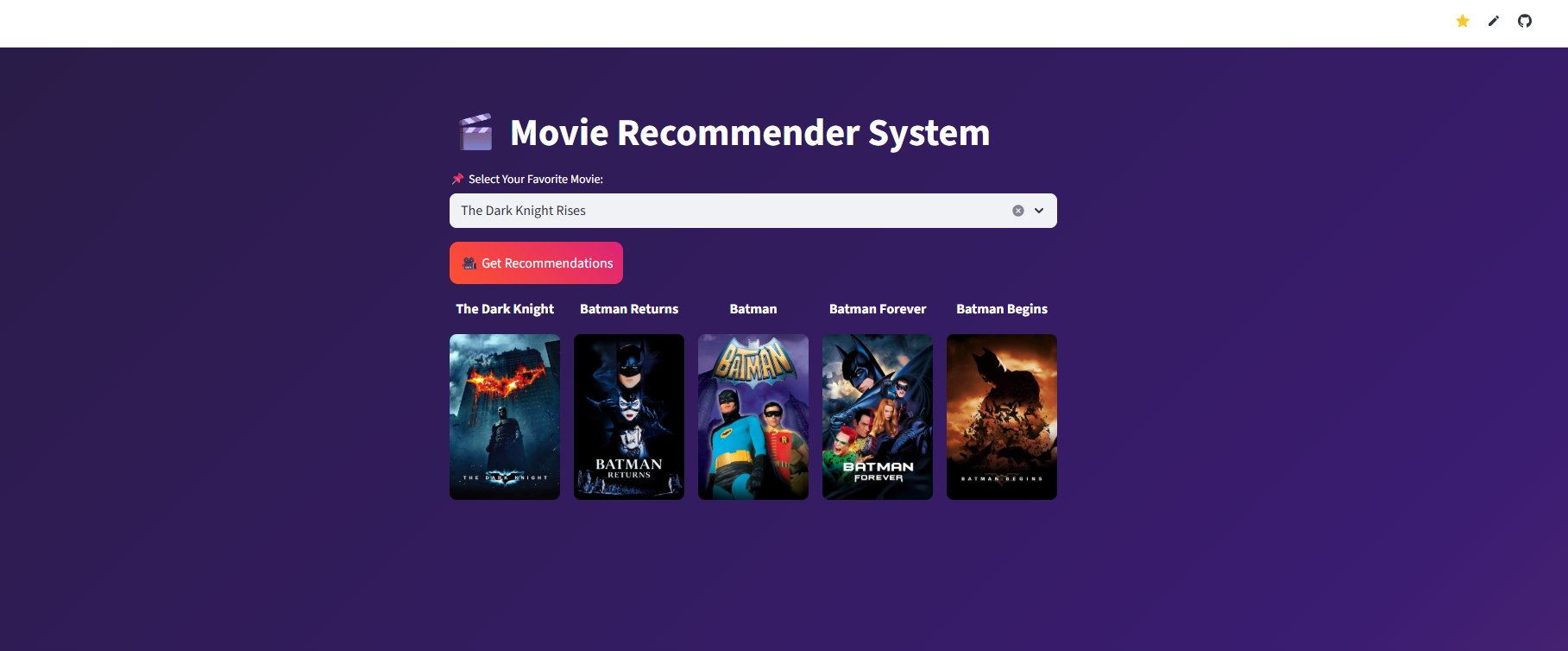 Movie Recommender System